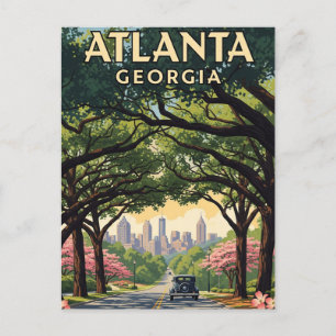 Atlanta Georgia Travel Postcard