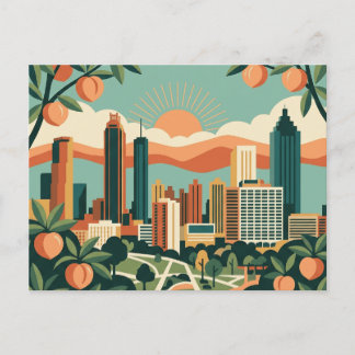 Atlanta Georgia Vintage Retro Travel Postcard