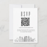 Atlanta, Georgia Wedding QR code RSVP