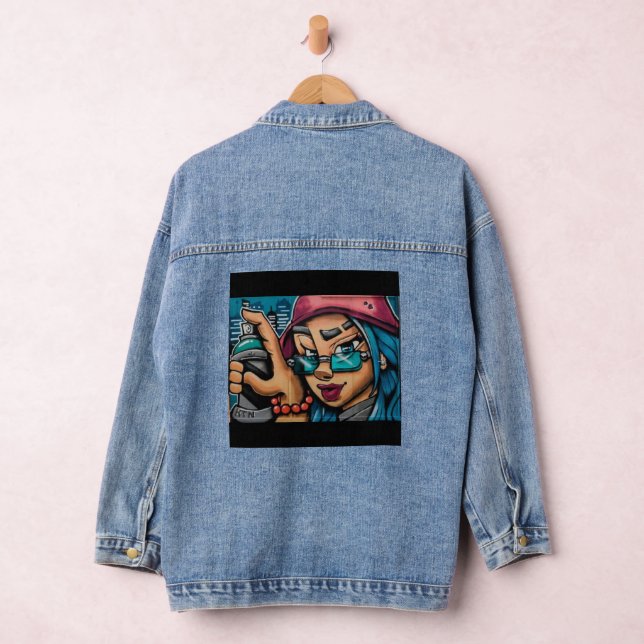 Atlanta Girl Graffiti Denim Jacket (Hangar)