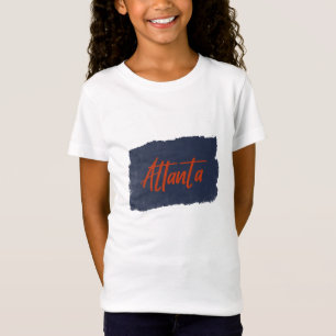 Atlanta Handwritten Red Typography T-Shirt