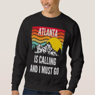 Atlanta Is Calling And I Must Go, Wavy Sunset Desi Sweatshirt