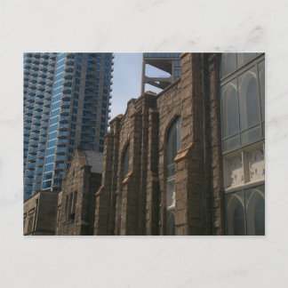 Atlanta old vs. new postcard