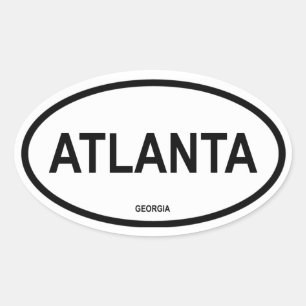 ATLANTA OVAL STICKER