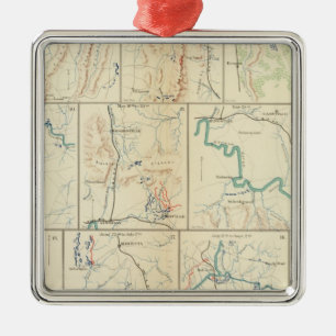 Atlanta-Savannah march Metal Tree Decoration