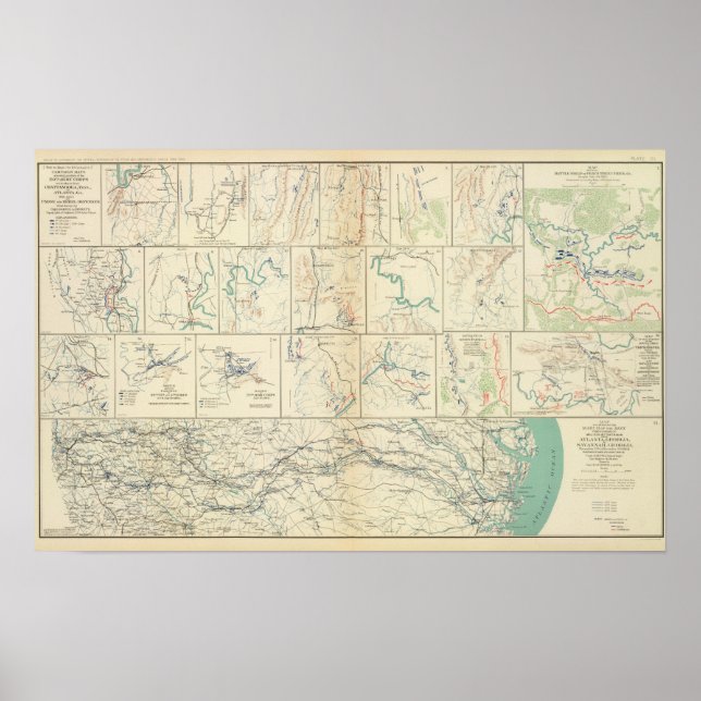 Atlanta-Savannah march Poster (Front)