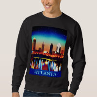 Atlanta Skyline by Night with Reflections