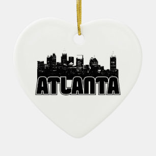 Atlanta Skyline Ceramic Tree Decoration