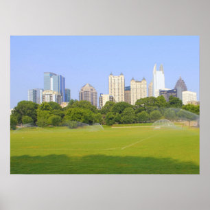 Atlanta Skyline from Piedmont Park Poster