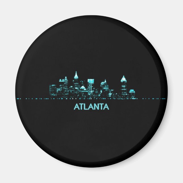 Atlanta Skyline Magnet (Front)