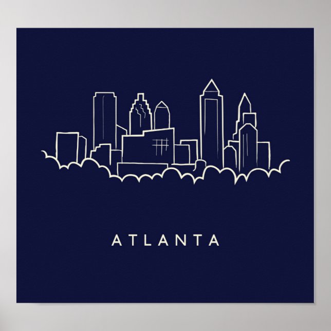Atlanta Skyline Poster (Front)