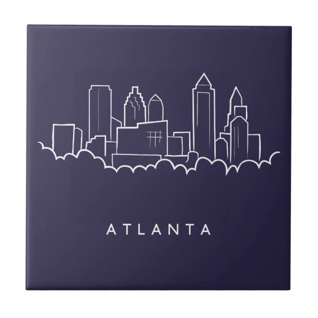 Atlanta Skyline Tile (Front)