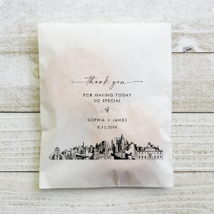 Atlanta Skyline Wedding Thank You Favour Bags