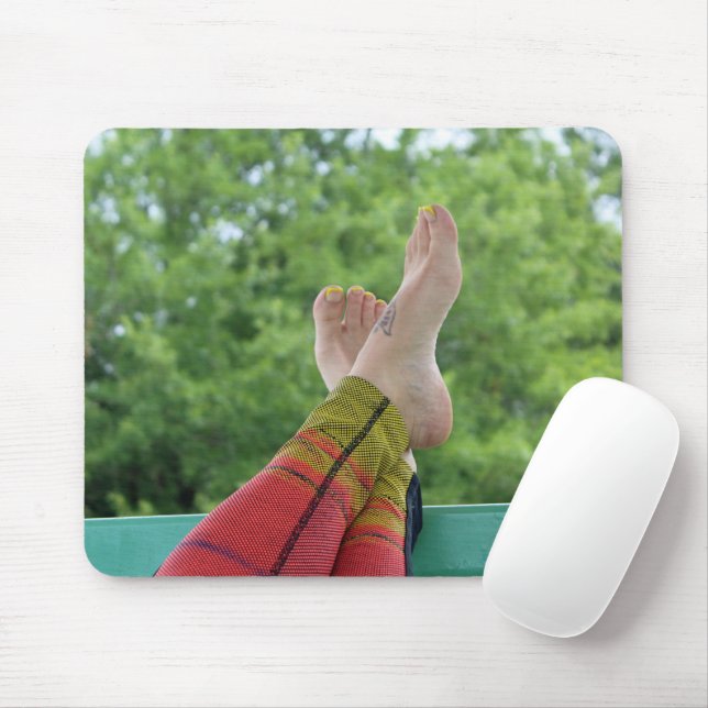 "Atlanta Snow" Feet Mouse Pad (With Mouse)