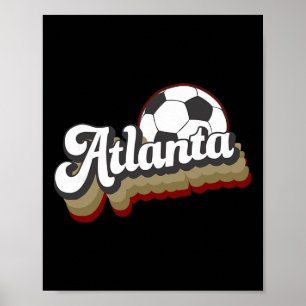 Atlanta Soccer Retro 404 United Poster