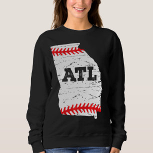 Atlanta Softall  Map Atlanta Softball Mum Dad Sweatshirt