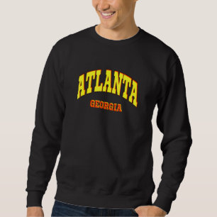 Atlanta State Of Georgia Sporty Aesthetic Design Sweatshirt