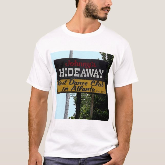 Atlanta T-shirt, Atlanta Gifts, Johnny's Hideaway T-Shirt (Front)