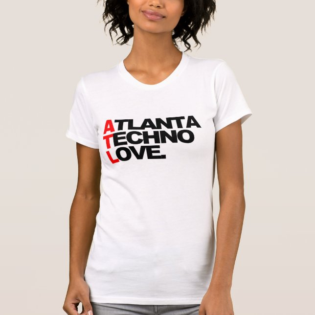 Atlanta Techno Love Ladies (white) T-Shirt (Front)