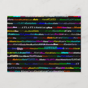 Atlanta Text Design I Postcard