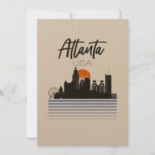 Atlanta, USA, Skyline Holiday Card