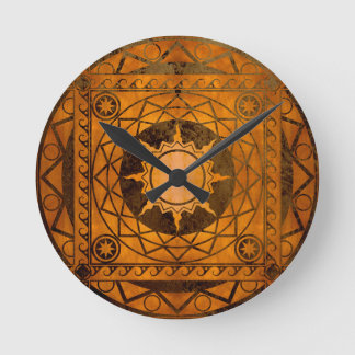 Atlantean Crafts Copper on Bronze Round Clock