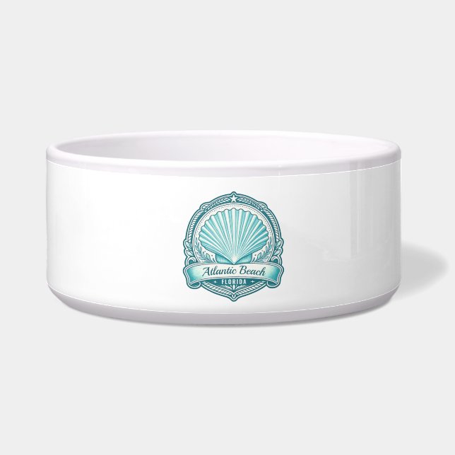 Atlantic Beach FL Coastal Seashell Emblem (Left)