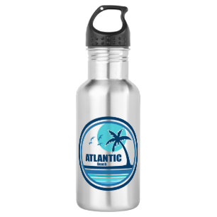 Atlantic Beach North Carolina Palm Tree Birds 532 Ml Water Bottle