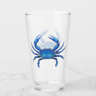 Atlantic Blue Crab Glass Tumbler