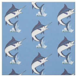 Atlantic Blue Marlin Fabric