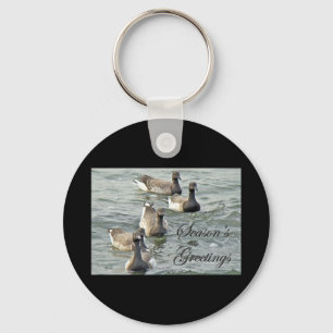 Atlantic Brant Geese Season's Greetings Series Key Ring