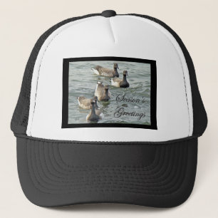 Atlantic Brant Geese Season's Greetings Series Trucker Hat