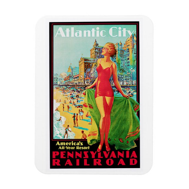 Atlantic City ~ America's All Year Playground Magnet (Vertical)