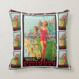 Atlantic City ~America's All-Year Resort Cushion