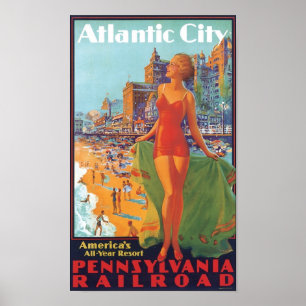 Atlantic City America's All Year Resort Poster