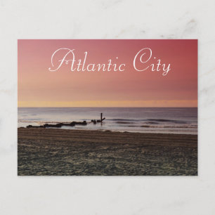 Atlantic City at Dusk Postcard