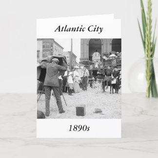 Atlantic City Beach, 1890s Card