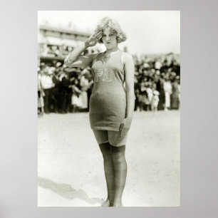 Atlantic City Beauty, early 1900s Poster