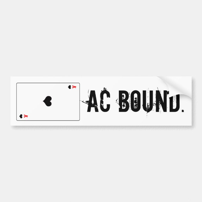 Atlantic city Bound Bumper Sticker (Front)