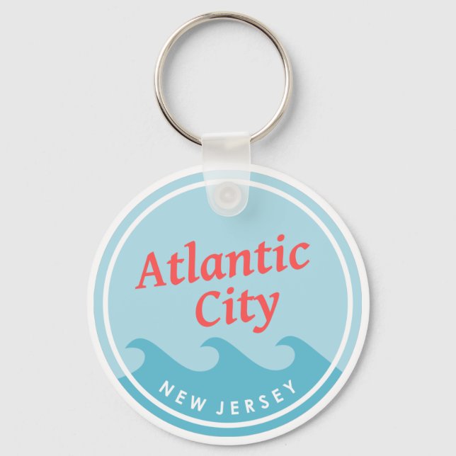 Atlantic City New Jersey Key Ring (Front)