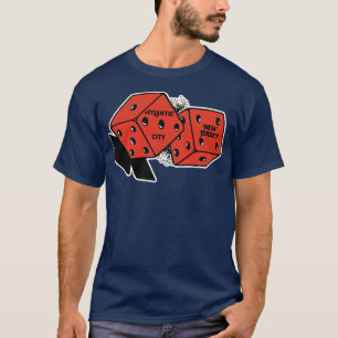 Atlantic City New Jersey Vintage Gambling Dice T-Shirt