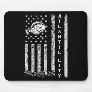 Atlantic City Nj For Fluke Fishing Fishermen Mouse Pad