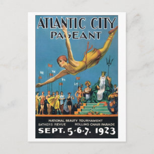 Atlantic City Pageant, 1923 Postcard