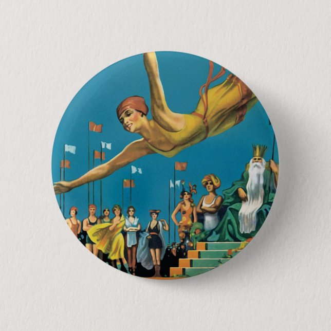 Atlantic City Pageant 6 Cm Round Badge (Front)