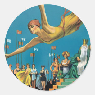 Atlantic City Pageant Classic Round Sticker
