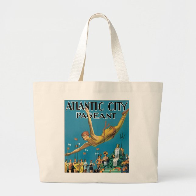 Atlantic City Pageant Large Tote Bag (Front)