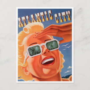 Atlantic City, Pennsylvania Vintage Travel Postcard