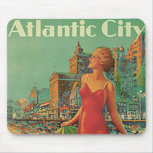 Atlantic City Resort, Pennsylvania Railroad Travel Mouse Pad