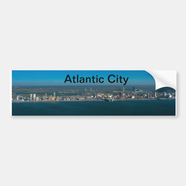 Atlantic City Skyline Bumper Sticker (Front)