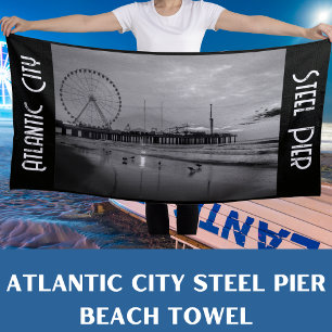 Atlantic City Steel Pier Vacation  Beach Towel